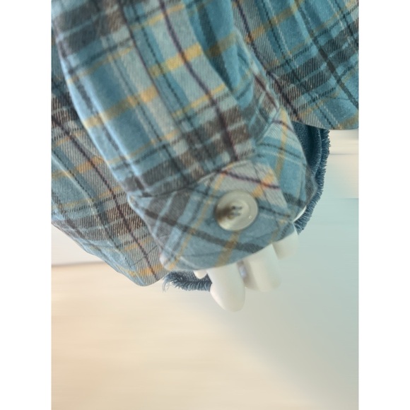 PETAL DEW Oversized plaid lightly quilted Shacket S M L - Picture 5 of 10